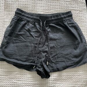 Zara Grey Linen Shorts